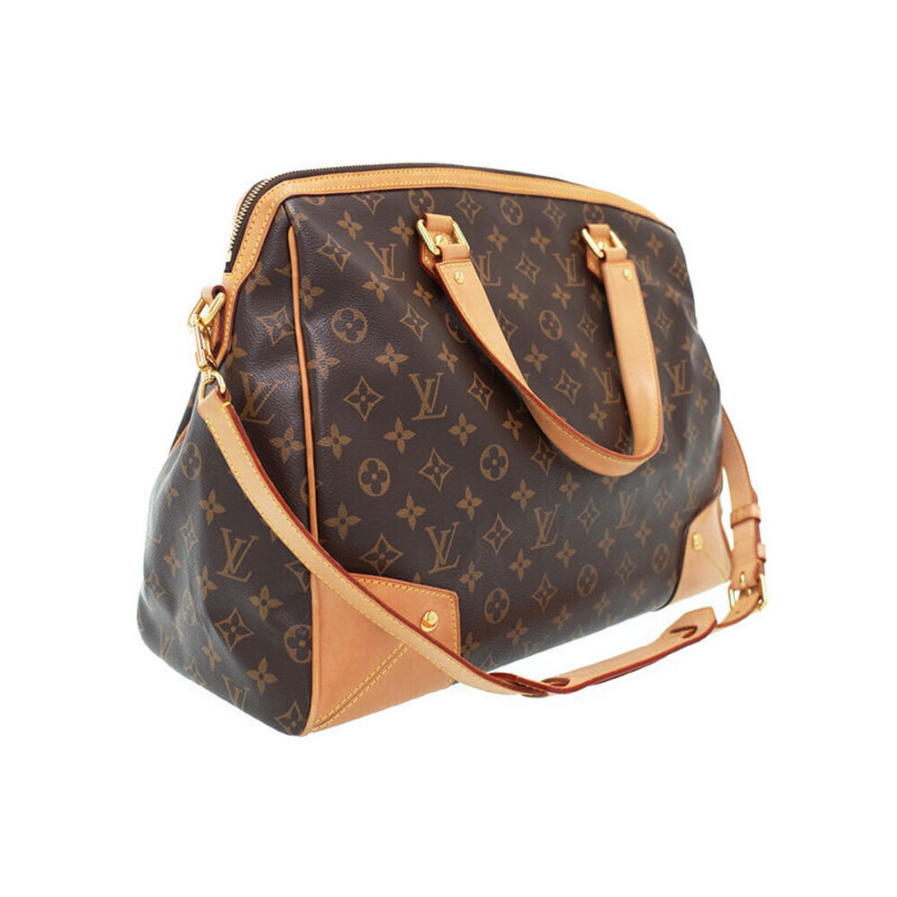 Louis Vuitton Leather Bag Brown Retiro Monogram